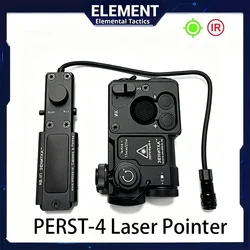 PERST-4 Linterna táctica para armas con láser verde y IR