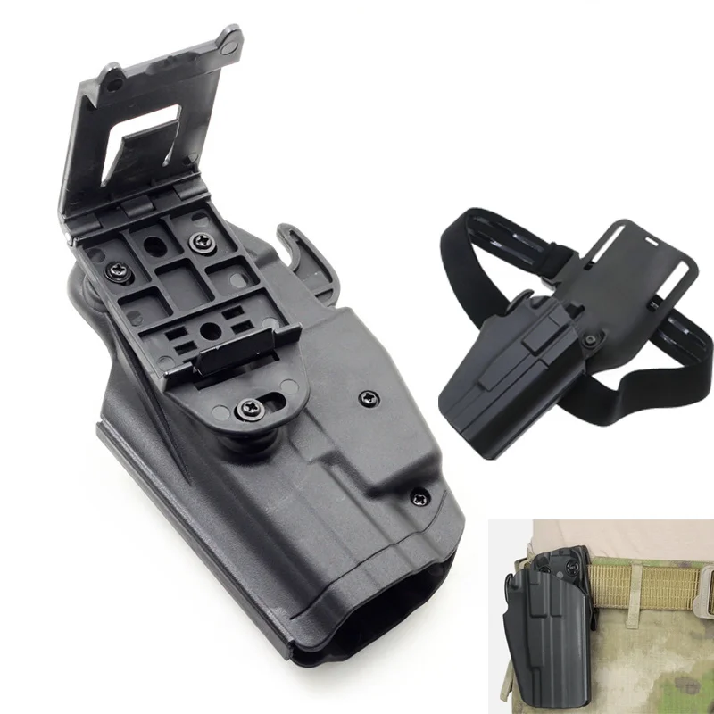 Funda pistola compacta extracción rápida mano derecha para caza y tiro - imagen 3
