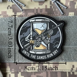 Parche táctico Skeleton Hourglass 'Until The Sands Run Dry'