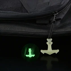 Tirador de cremallera táctico con cordón ancla para bolso y mochila
