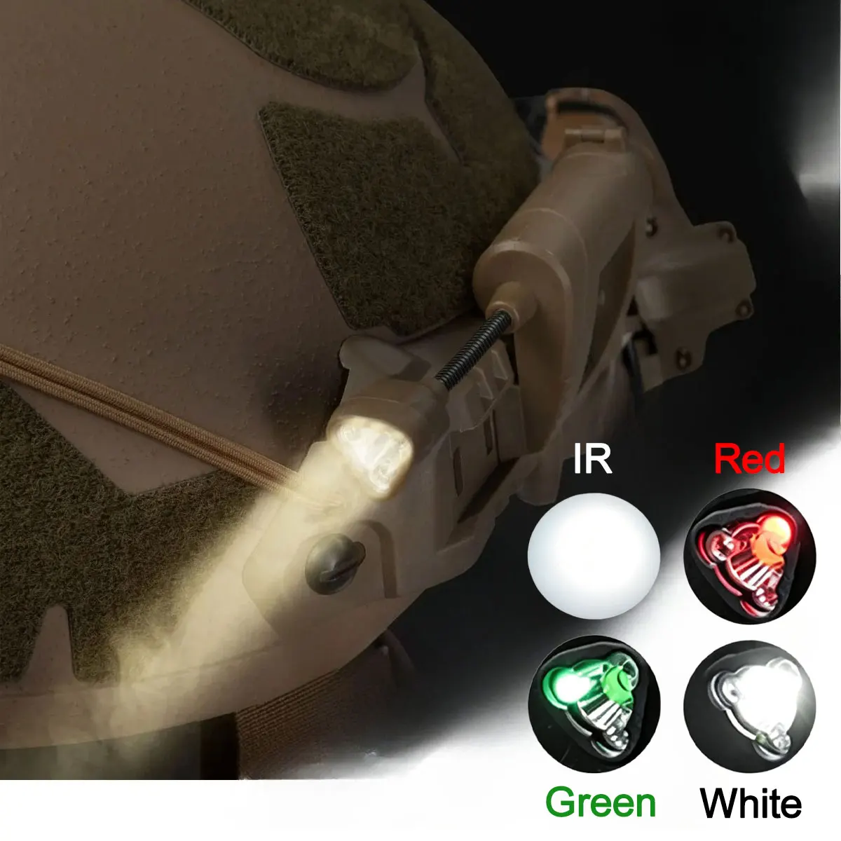Linterna Táctica Casco MPLS CHARGE LED Nocturna Caza - imagen 3