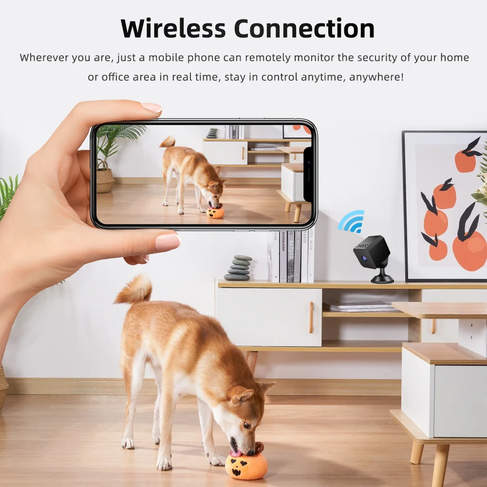Mini cámara WiFi de vigilancia con grabación en bucle hogar - imagen 5