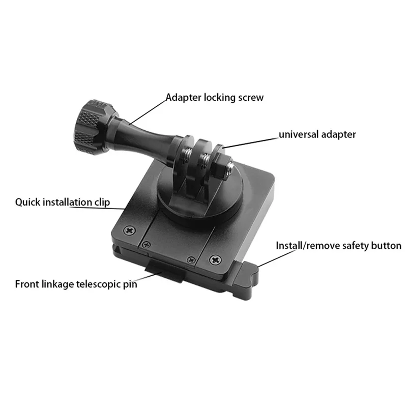 Base para casco MICH GoPro – Montaje CNC de aleación - imagen 4