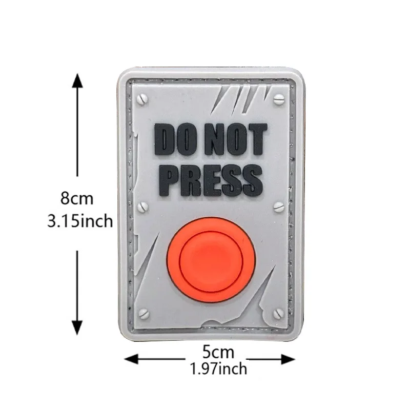 NO PRESS Parche Morale Táctico Luminoso PVC 3D con Velcro - imagen 2
