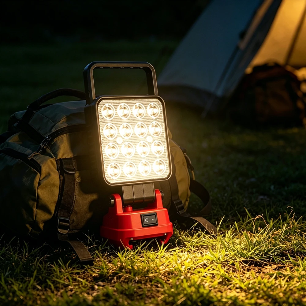 Lámpara de trabajo LED portátil compatible Makita Milwaukee Dewalt - imagen 2