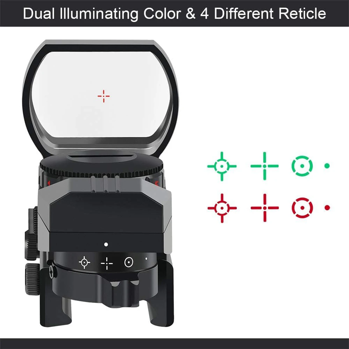 Comparativa de colores de iluminación rojo y verde