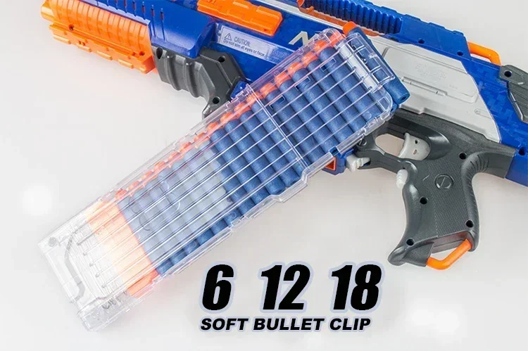 Clip de recarga de balas blandas 1E1 para Nerf Magazine