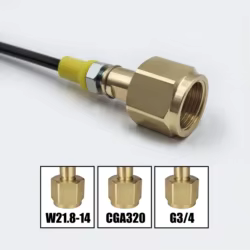 Adaptador de carga CO2 externo con conector rápido táctico