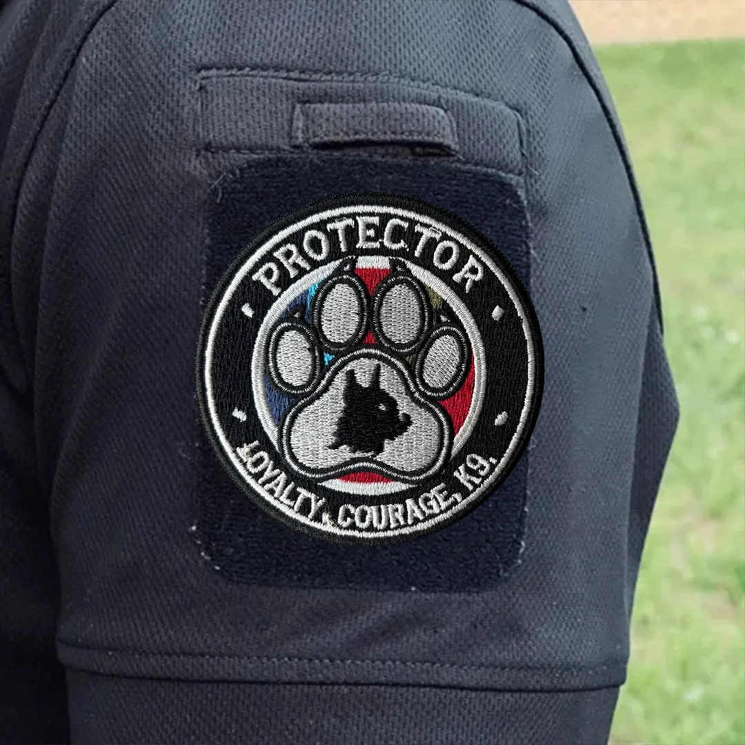 Parche K9 bordado handler – Insignia pata pastor alemán para chaleco - imagen 5