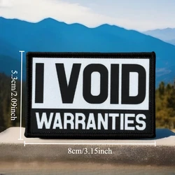 Parche táctico moral I Void Warranties – Velcro para mochila y ropa