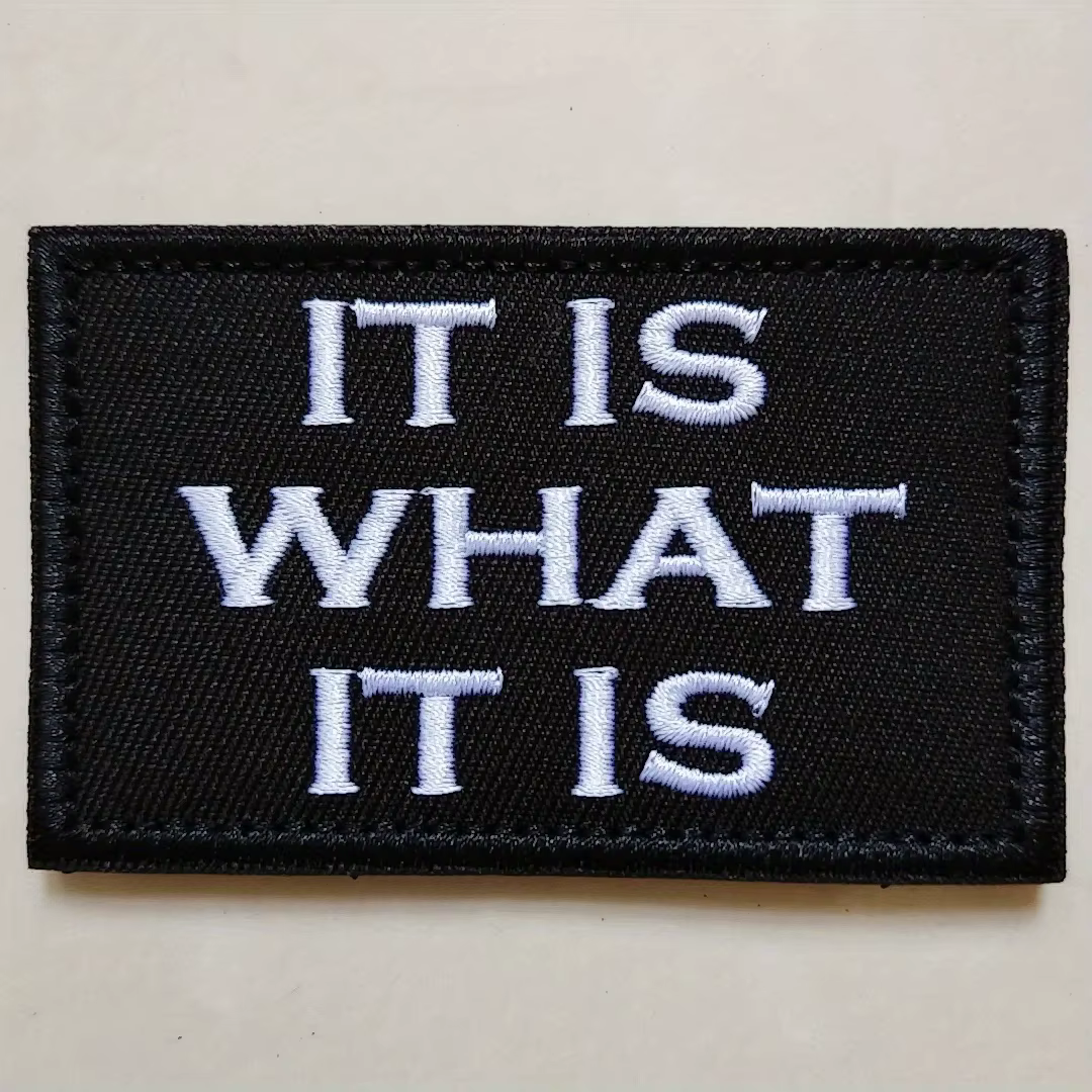 Parche velcro táctico IT IS WHAT – Moral militar mochila MOLLE