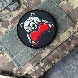 The Boxing Bear parche táctico de morale con velcro para mochila
