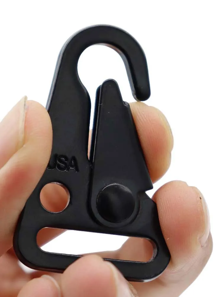 Mosquetón presión acero – Hebilla táctica mochila equipaje - imagen 2