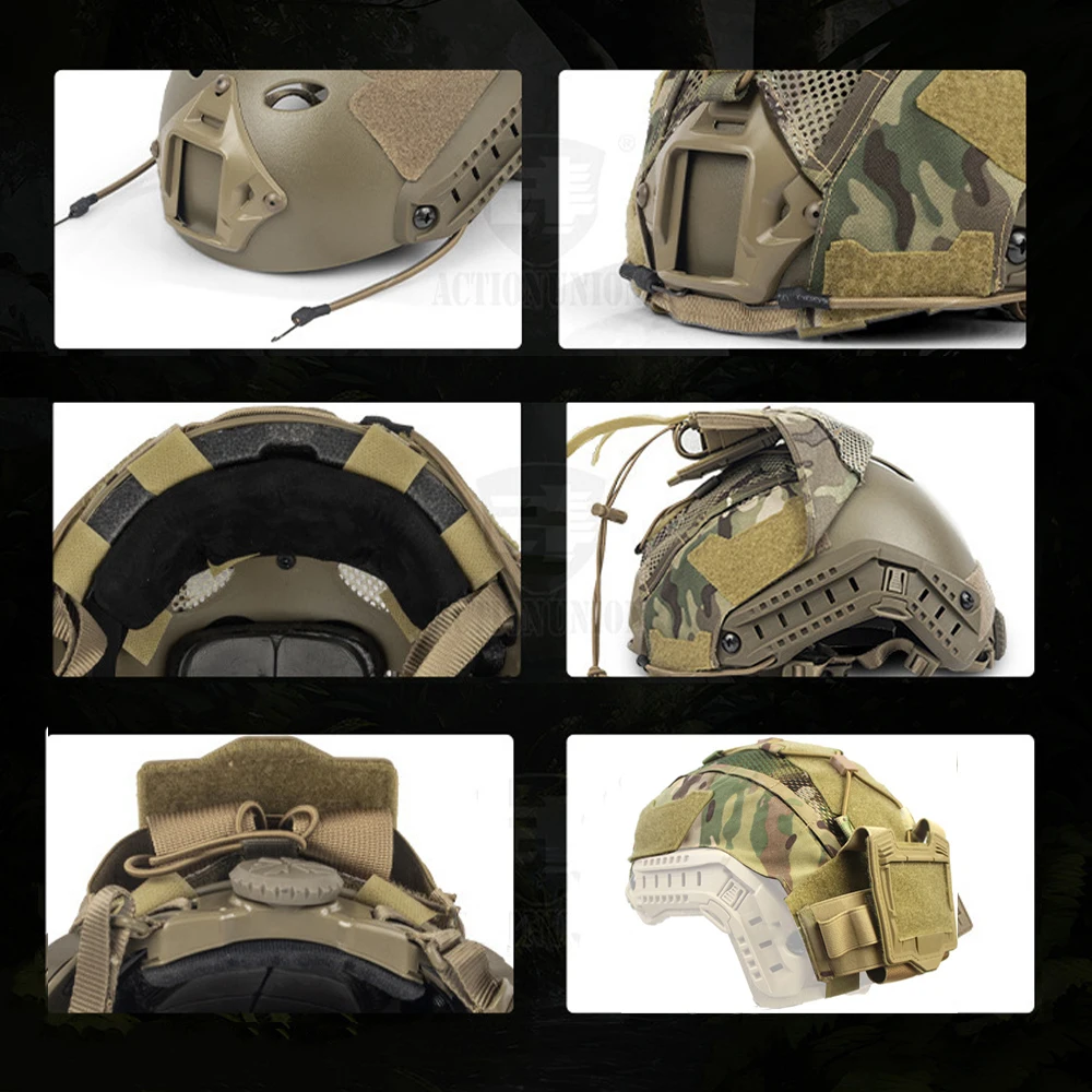 Casco tactico maritimo compacto con bolsa de bateria NVG - Airsoft - imagen 5