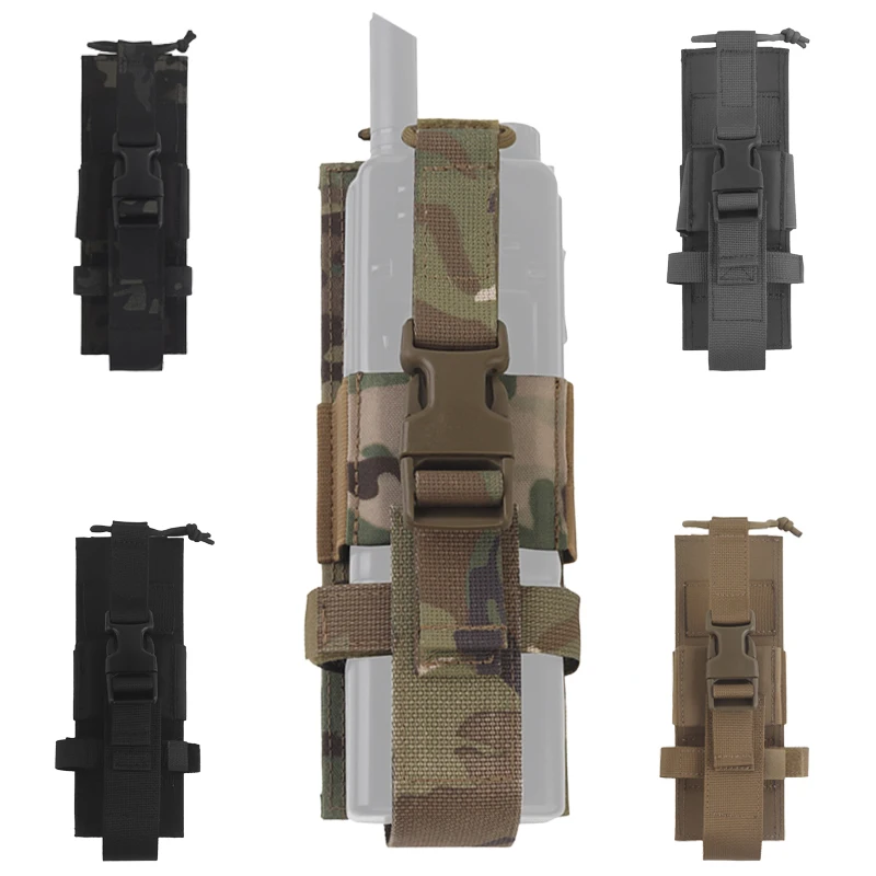 Funda táctica MOLLE para radio walkie talkie de nailon ajustable - imagen 2