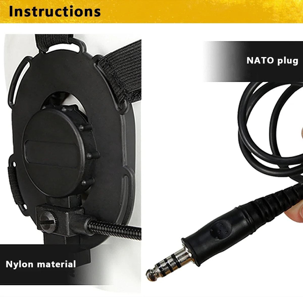 Adaptador auriculares PTT U94 TYT F8 Baofeng UV-5R Motorola Kenwood - imagen 4
