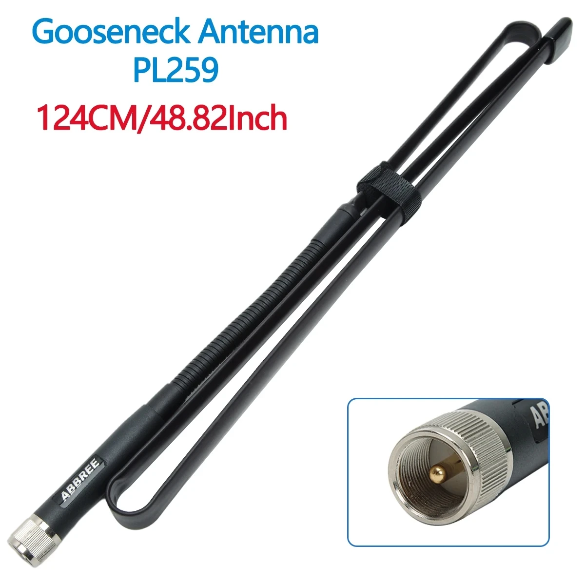 Antena táctica plegable ABBREE con conector PL259