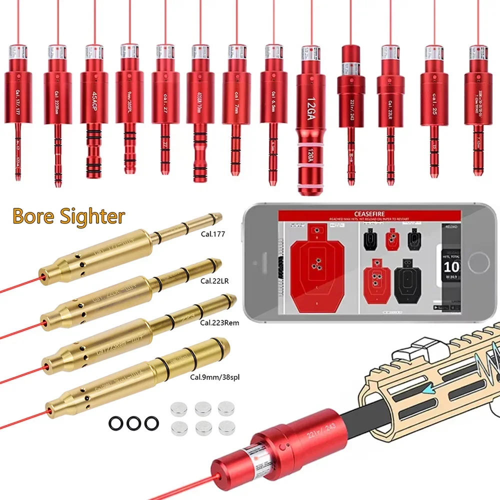 Calibrador de tiro recargable por USB