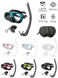Máscara de buceo profesional JSJM – Pack snorkel panorámico adulto