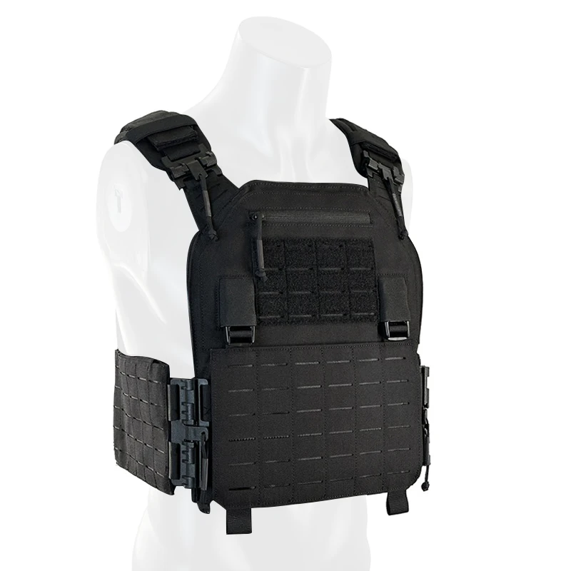 Chaleco portaplacas MOLLE con corte láser y liberación rápida airsoft - imagen 2