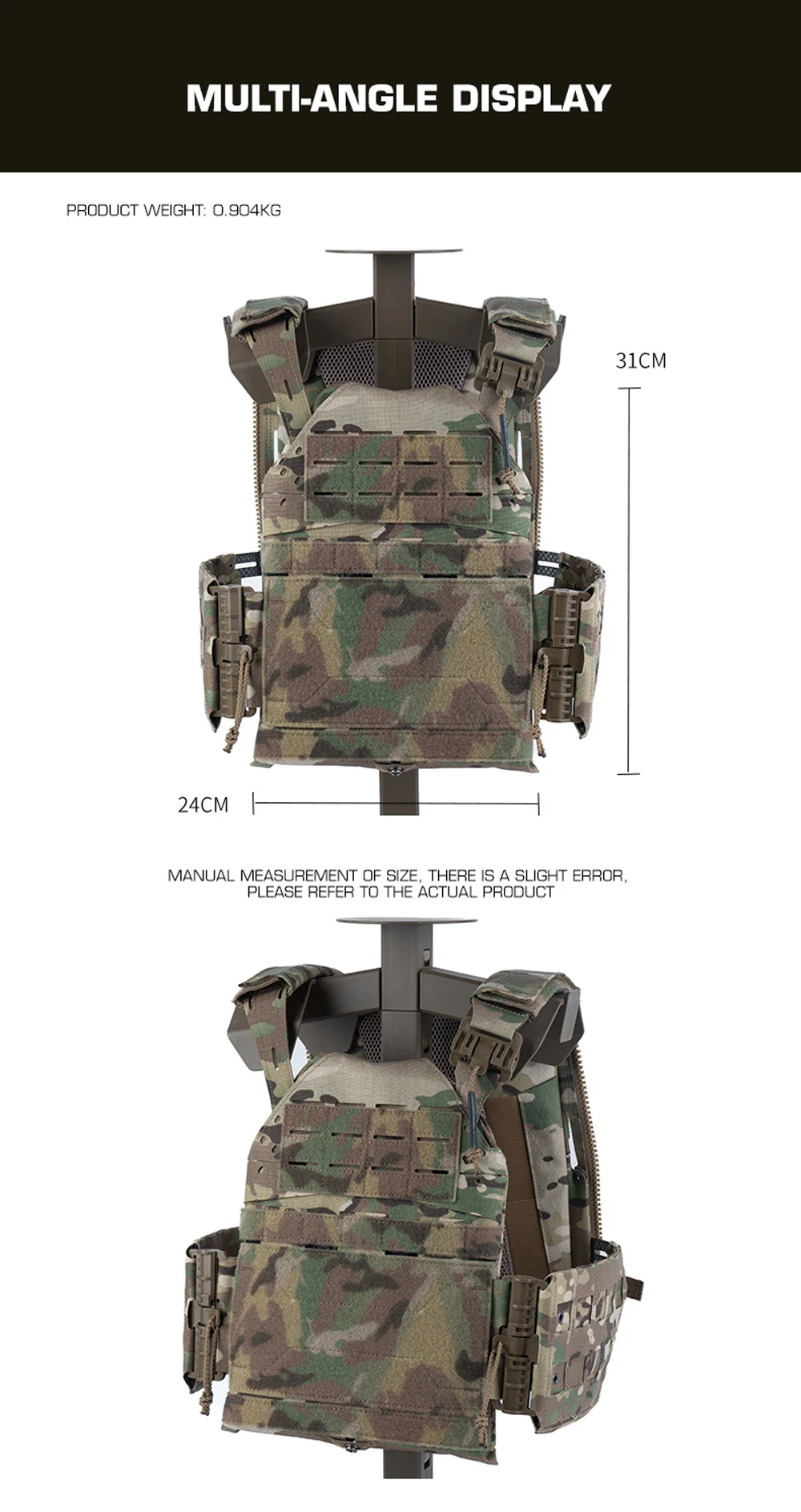 Material Cordura y acabado