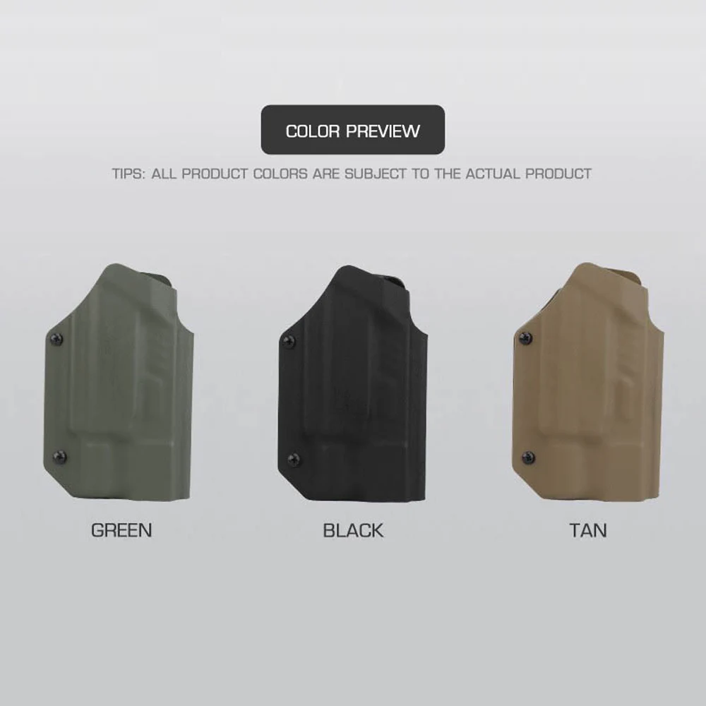 Detalle del ajuste y carcasa de Kydex