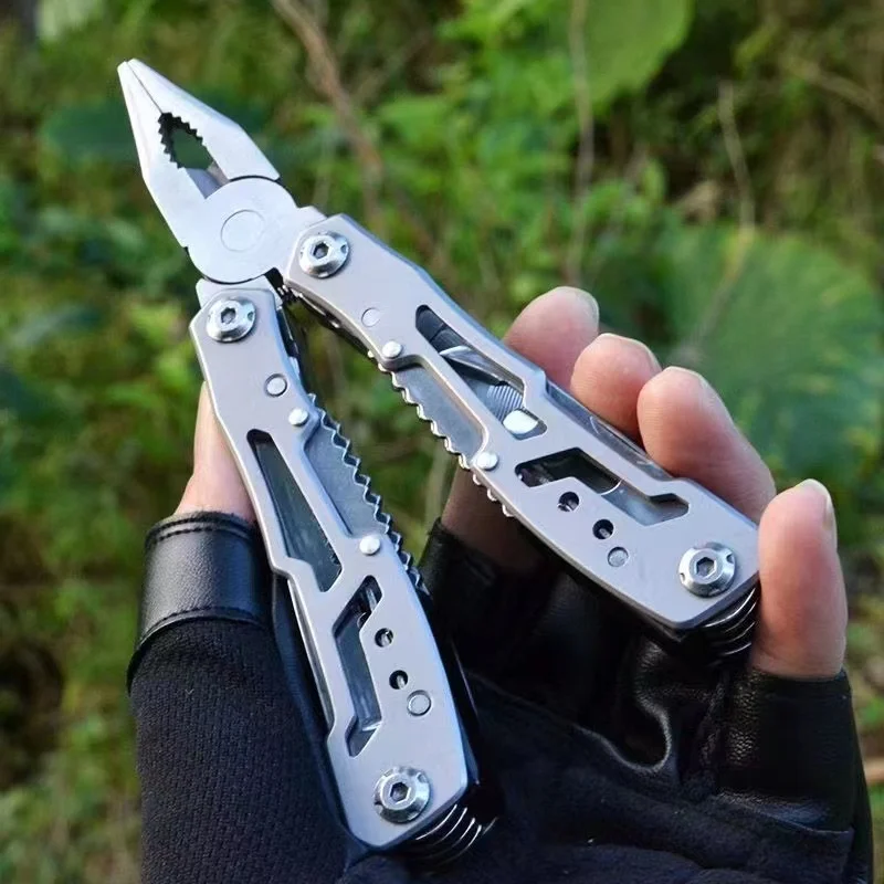 Herramienta multiusos EDC plegable de acero inoxidable para camping - imagen 5