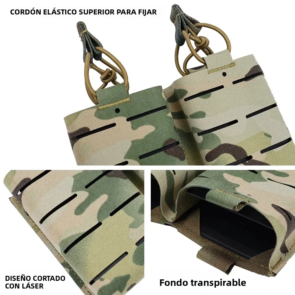 SINAIRSOFT Portacargadores MOLLE dobles para M4, M14, M16, AK y AR - imagen 5