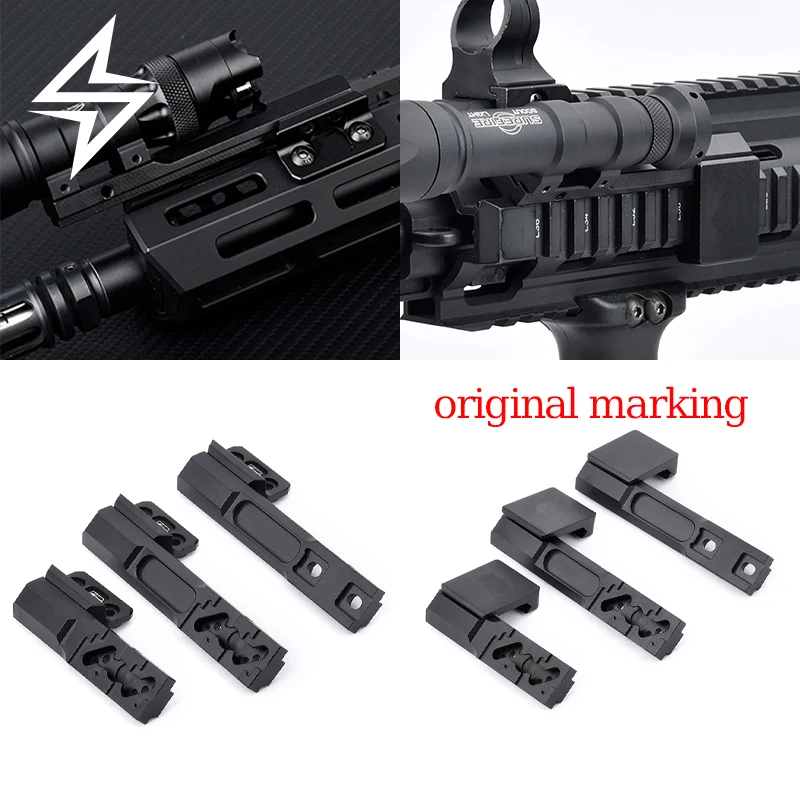 Soporte táctico linterna M300/M600 Picatinny MLOK para riel