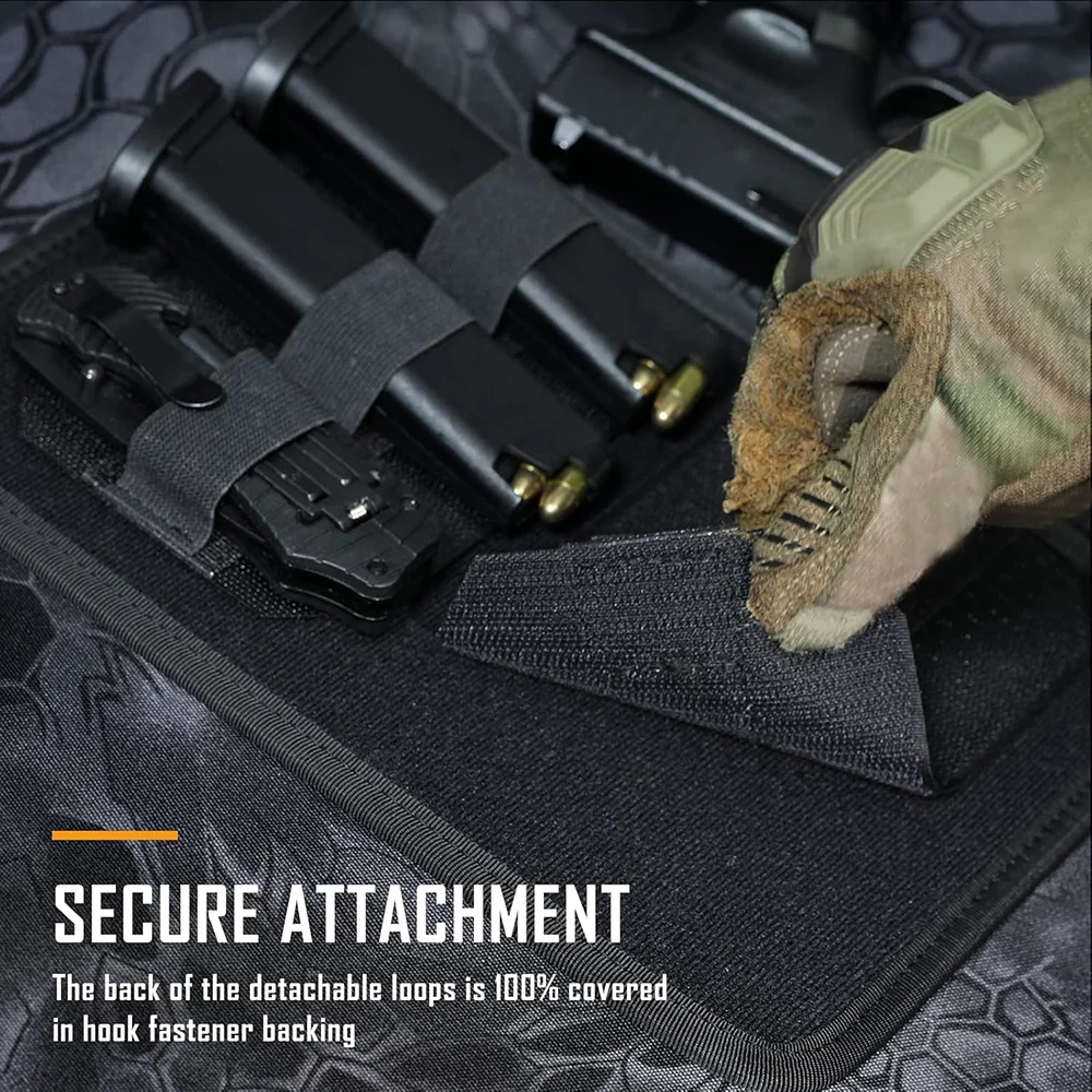 Panel MOLLE táctico con inserción elástica para bolsas - imagen 4