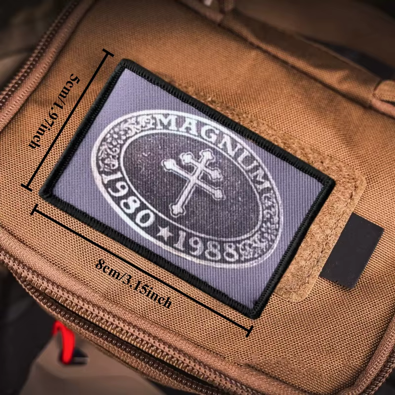 Magnum Cross parche táctico moral con velcro gancho y bucle para ropa - imagen 3