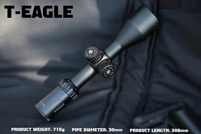 Óptica t-eagle MR2.5-15x50 FFP para caza y tiro táctico