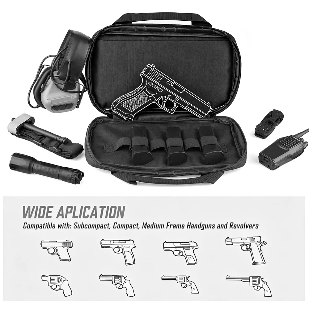 Funda táctica acolchada para pistola de tiro con portacargadores - imagen 3