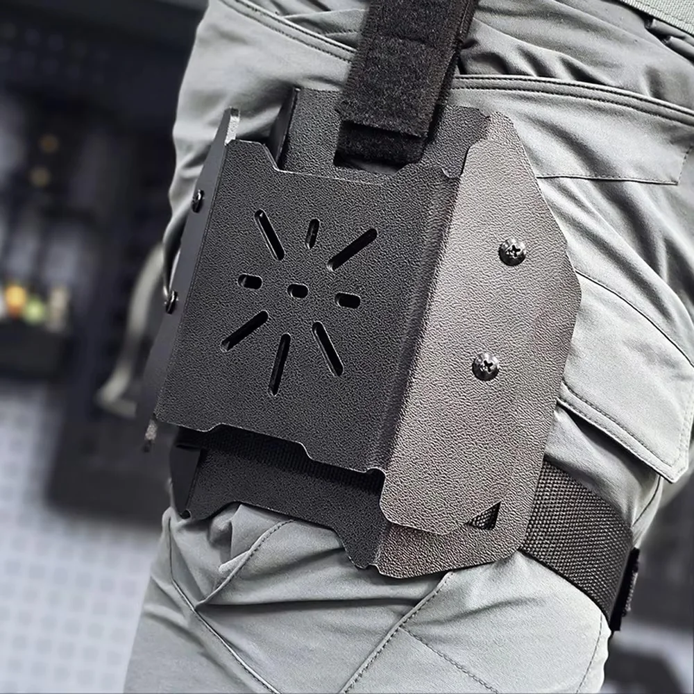 Funda Kydex táctica para muslo con placa fija y EDC - imagen 5