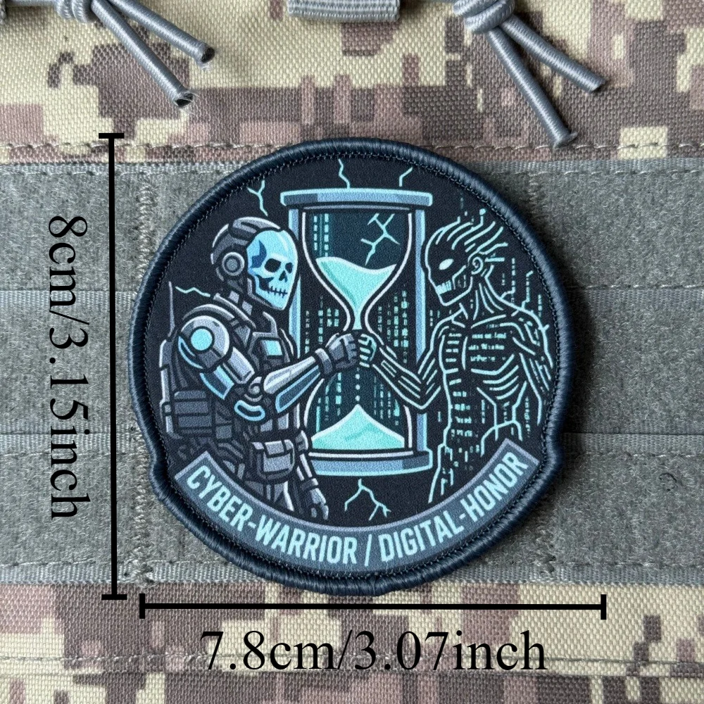 Parche táctico Grim Reaper memento mori – Coser o pegar en ropa y mochila - imagen 4