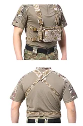 Chaleco táctico con bolsillo abdominal y talla ajustable unisex