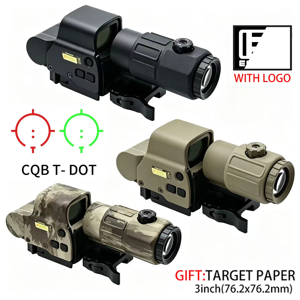 Lupa G33 5X abatible para visor holográfico 558 – Punto rojo y verde - imagen 4