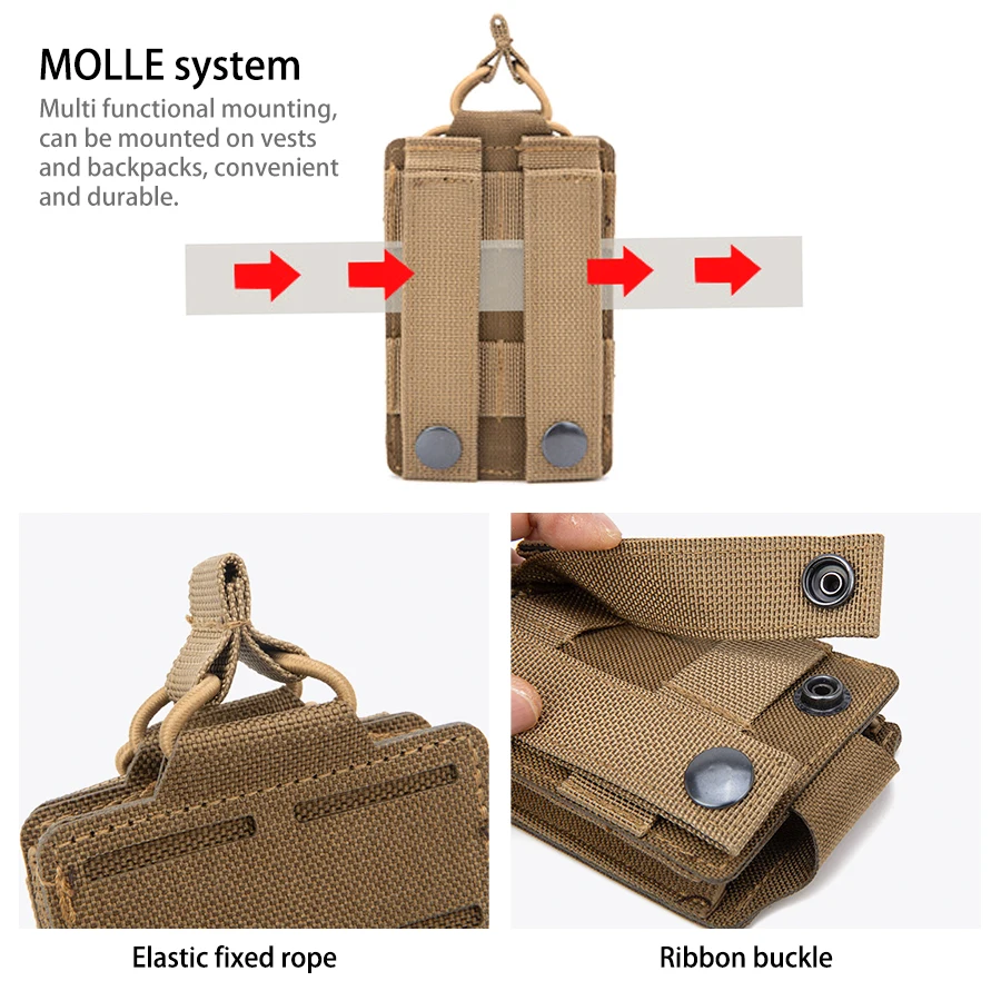 Bolsa táctica elástica y segura para dispositivos pequeños portátil - imagen 5