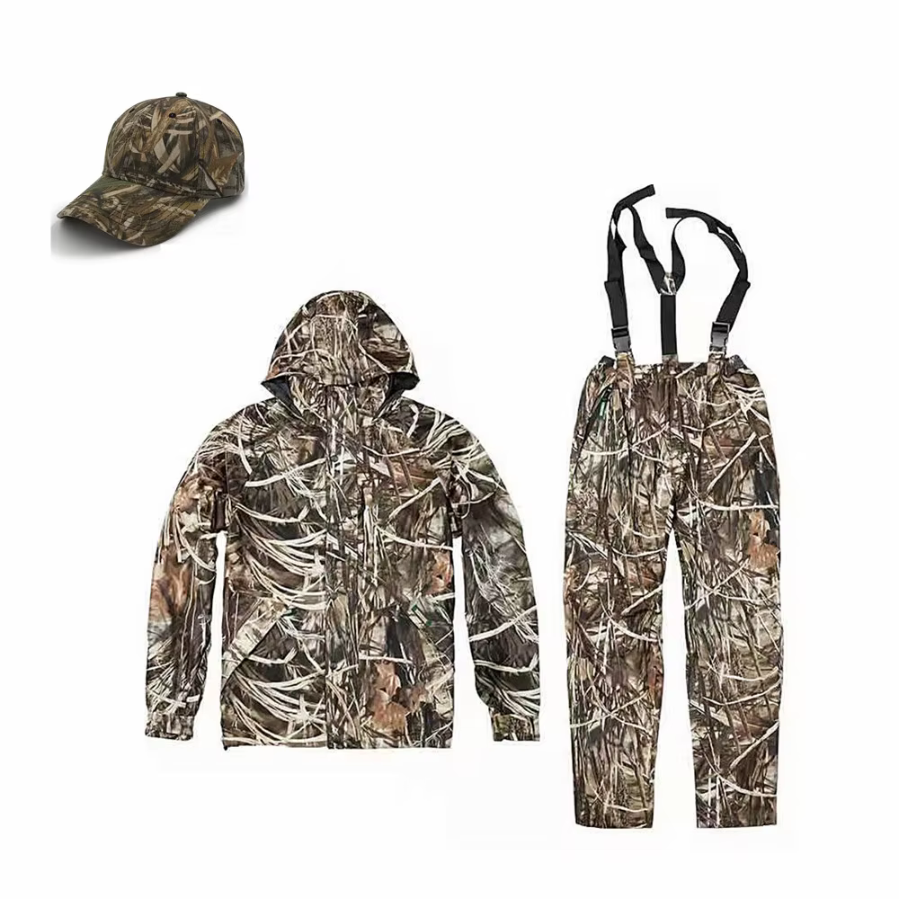 Jeskinman Chaqueta con capucha y pantalon impermeable camuflaje bionico