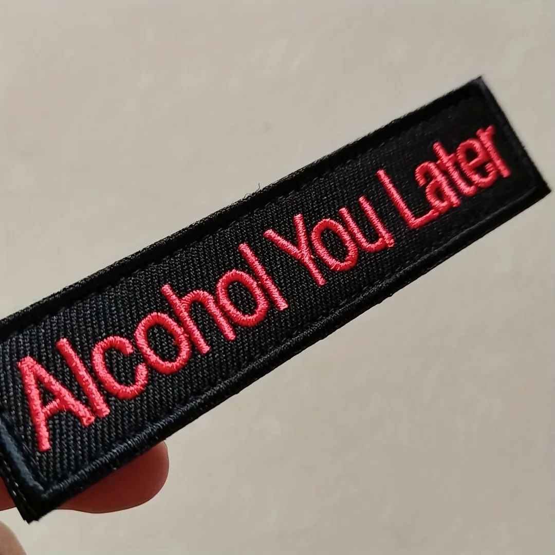 Parche bordado alcohol – Accesorio táctico para sistema MOLLE - imagen 2