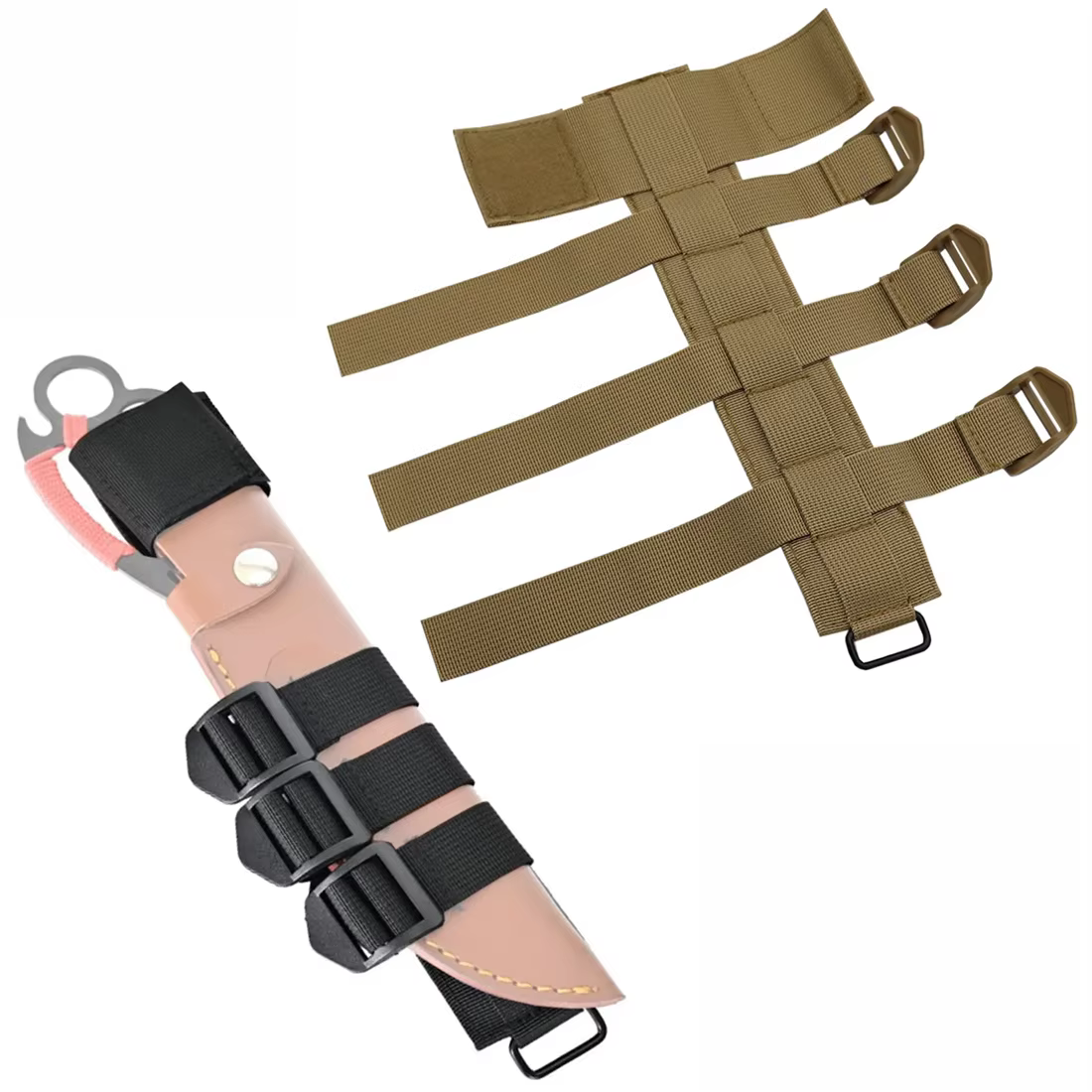 Funda táctica MOLLE para linterna con soporte de cinturón - imagen 4