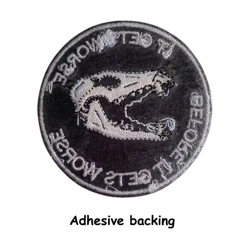 Parche termoadhesivo bordado boca de cocodrilo, insignia táctica - imagen 4
