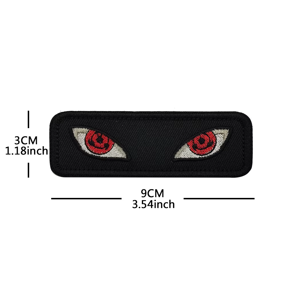 Parche de moral tactica ojo malvado luminoso - Anime para mochila - imagen 3