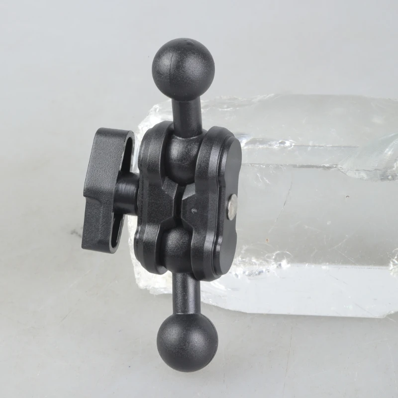 Soporte teléfono coche brazo extensión con cabeza esférica doble
