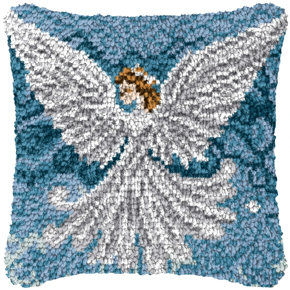 Kit ganchillo Smyrna para funda almohada con bordado paisajes - imagen 5