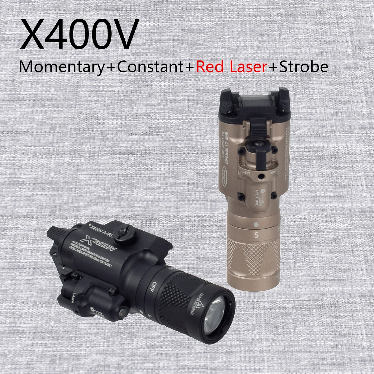 Mira láser táctica Surefire X400U Ultra – Linterna roja y verde para pistola - imagen 5