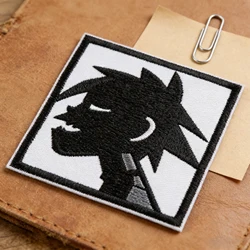 Parche termoadhesivo bordado orangután gótico – ideal DIY y regalo
