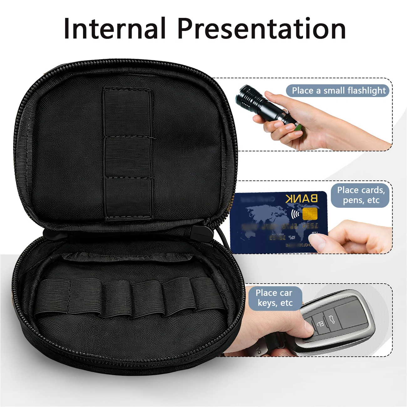 Bolsa MOLLE táctica para accesorios – Montable en cinturón - imagen 5