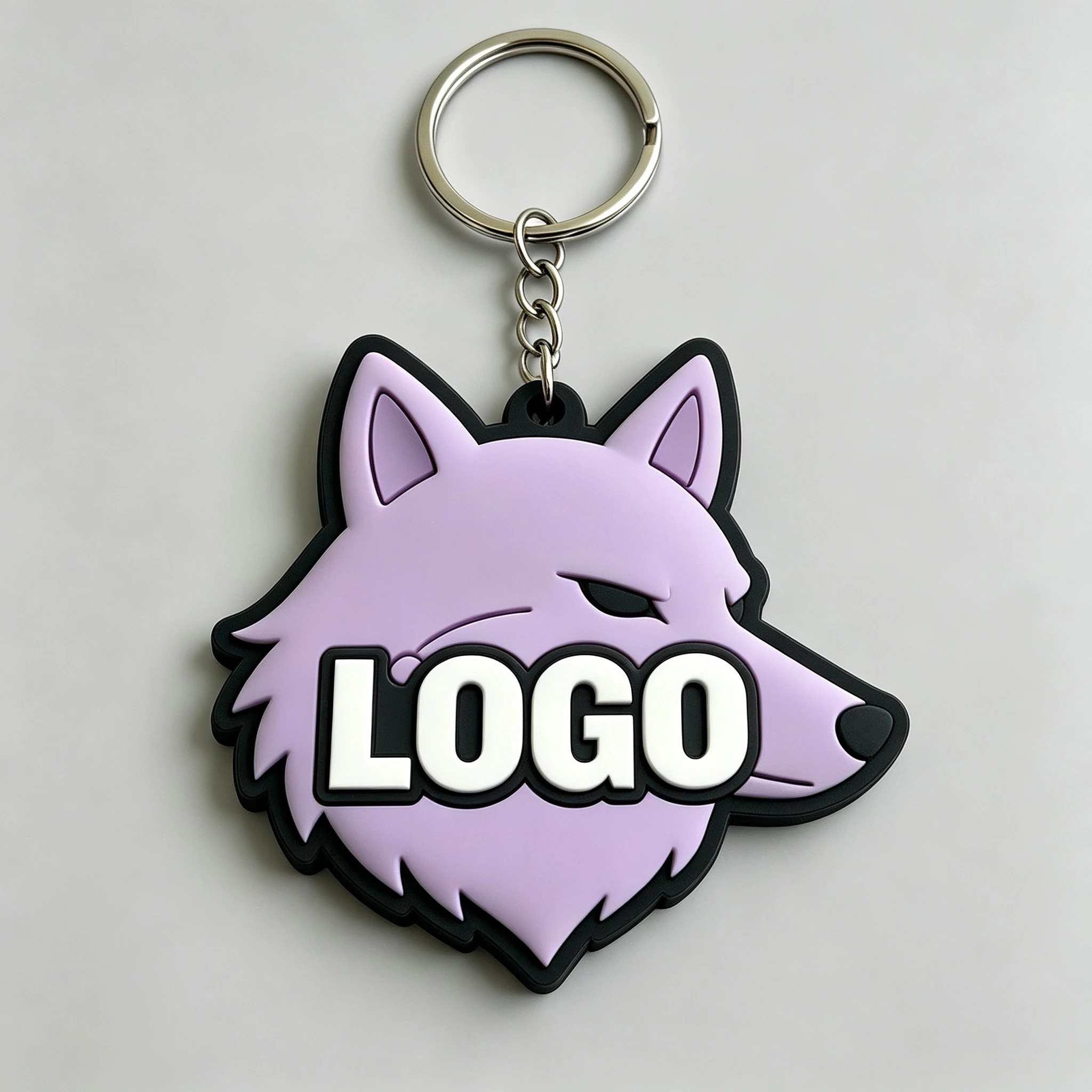 Llavero PVC con forma de letra 3D y logotipo personalizado grabado - imagen 2