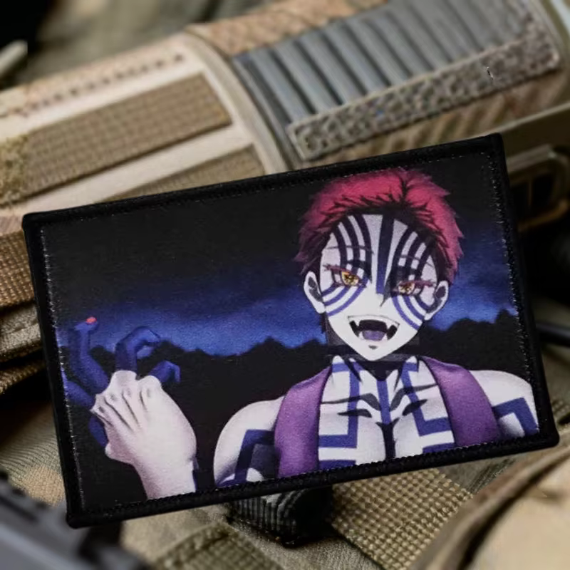 Parche táctico anime moral con velcro gancho y bucle para brazalete